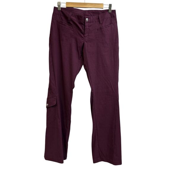 Athleta Deep Purple Dipper Low Rise Outdoor Hiking Cargo Pants Size 4 - Picture 1 of 10